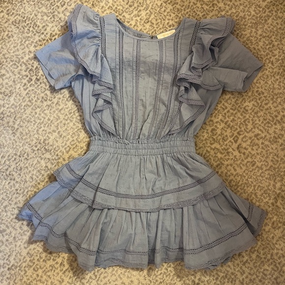 LoveShackFancy Dresses & Skirts - LoveShackFancy- Natasha Heritage Mini Dress (Blue-ish gray color)